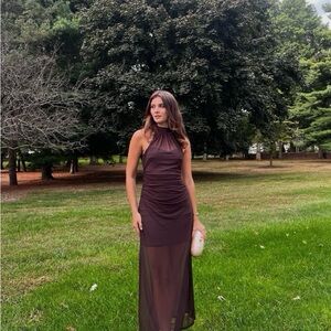 Abercrombie & Fitch Chocolate Maxi Dress